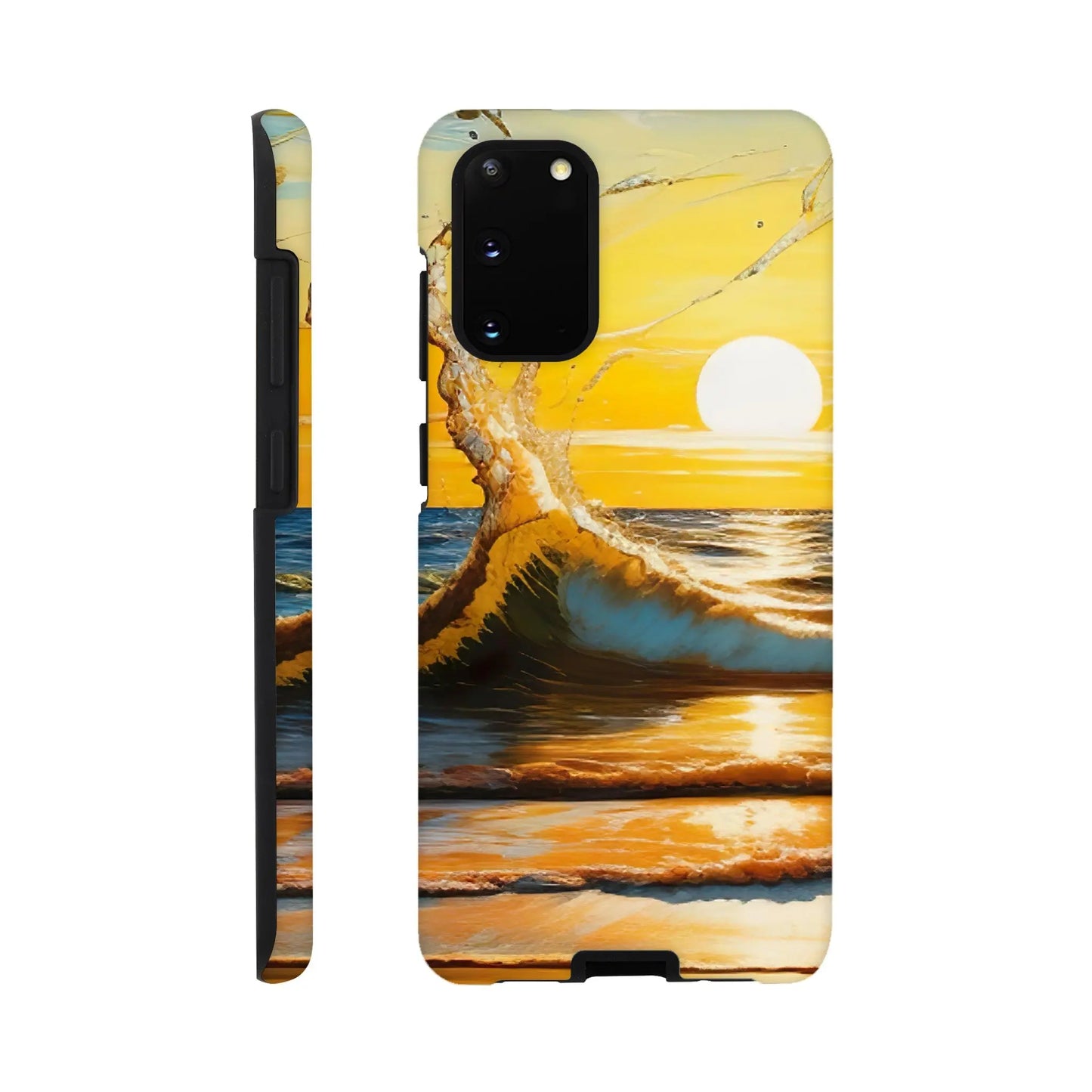 Smartphone-Hülle "Hart" - Kraftvolles Meer - Digitaler Stil, KI-Kunst, Landschaften, Galaxy-S20 - RolConArt