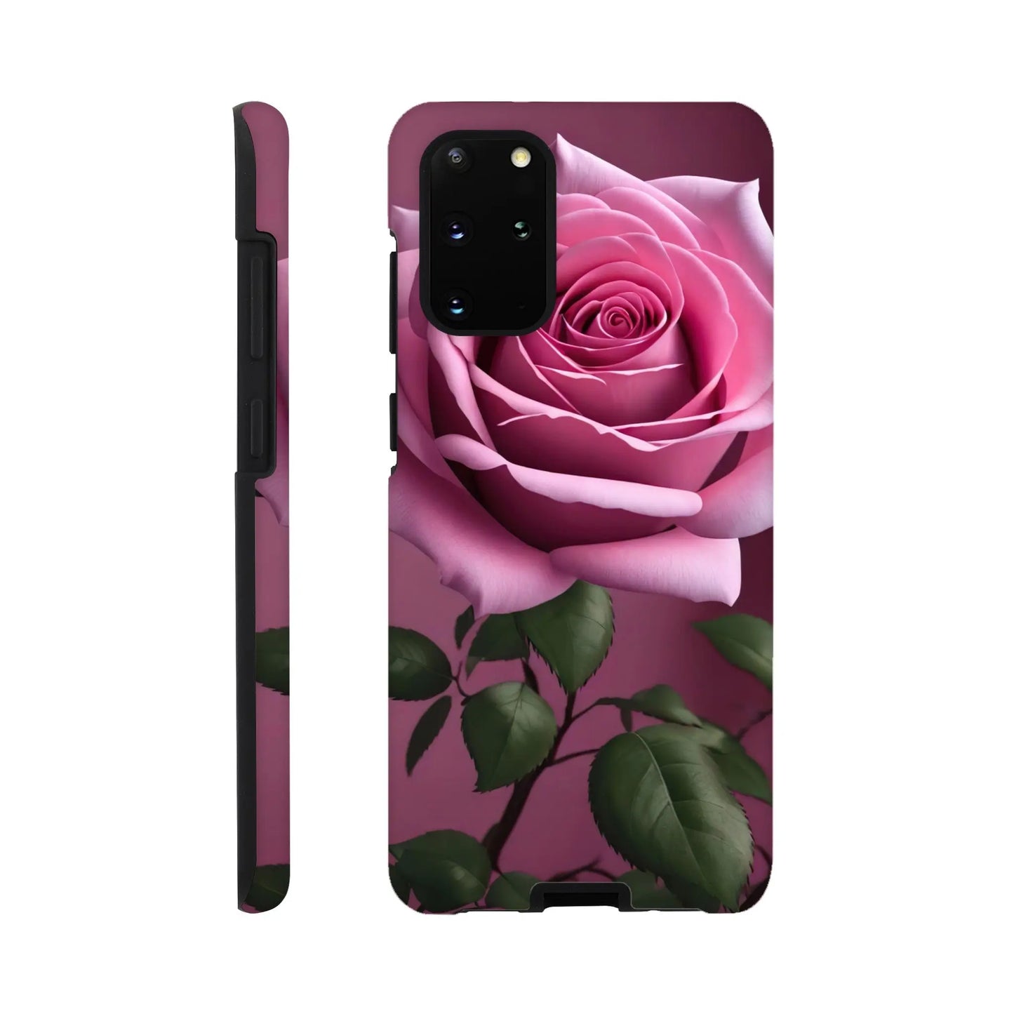 Smartphone-Hülle "Hart" - Rosa Rose - Foto Stil, KI-Kunst, Pflanzen, Galaxy-S20-Plus - RolConArt