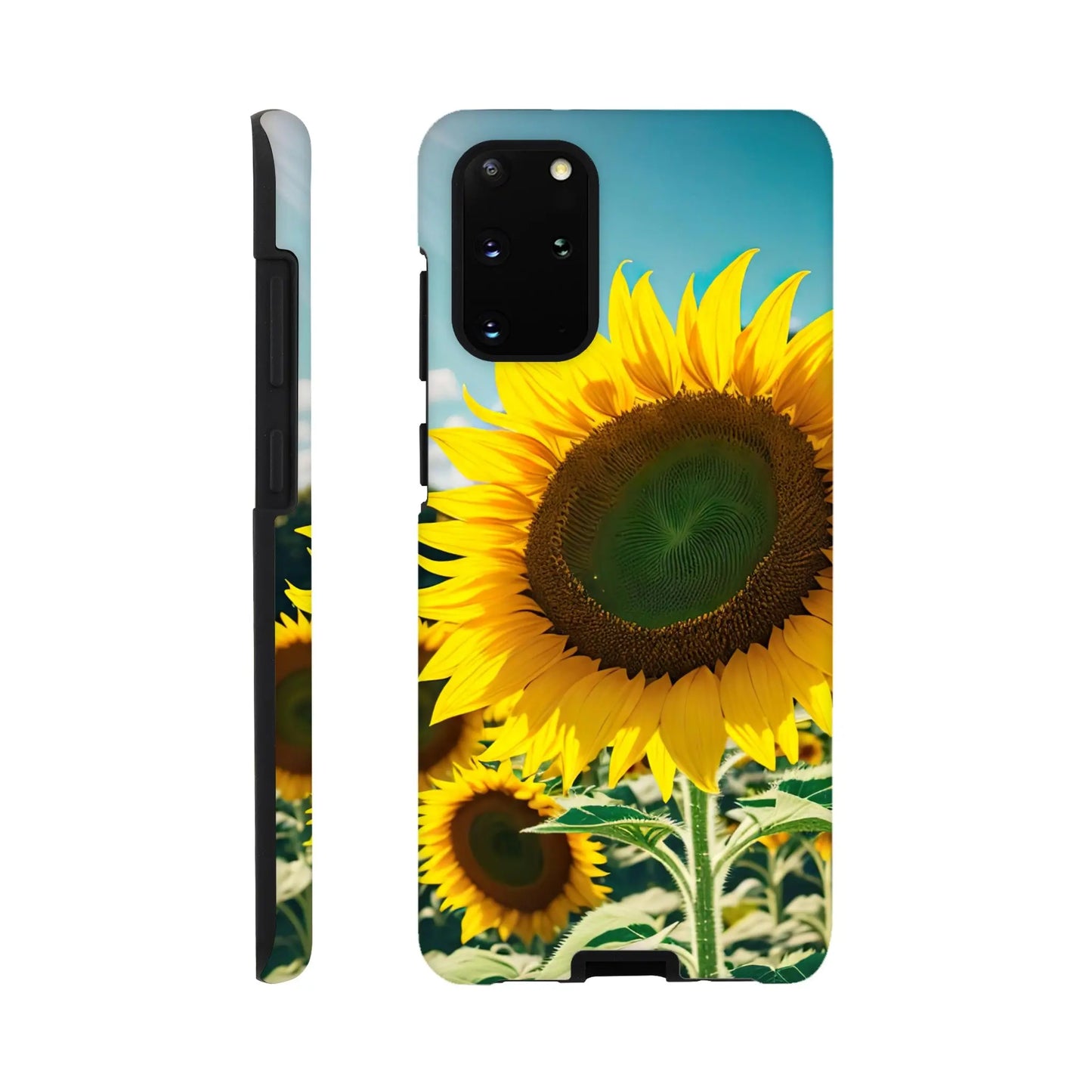 Smartphone-Hülle "Hart" - Sonnenblumen - Foto Stil, KI-Kunst, Pflanzen, Galaxy-S20-Plus - RolConArt