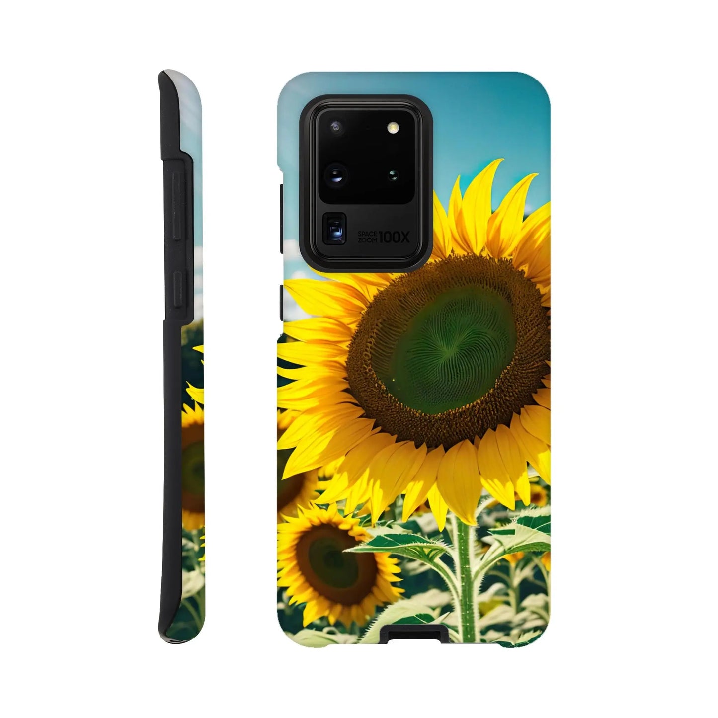 Smartphone-Hülle "Hart" - Sonnenblumen - Foto Stil, KI-Kunst, Pflanzen, Galaxy-S20-Ultra - RolConArt