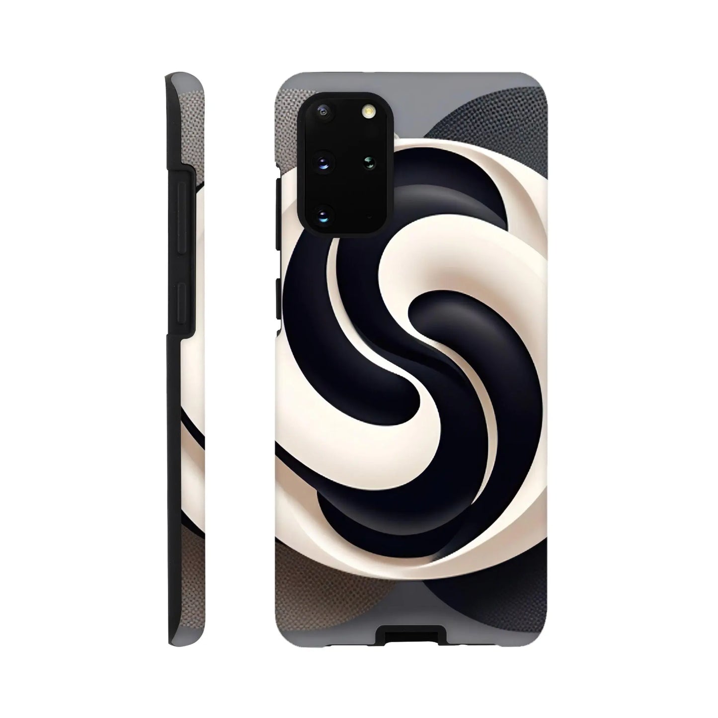 Smartphone-Hülle "Hart" - Yin Yang - Digitaler Stil, KI-Kunst, Kreative Vielfalt, Galaxy-S20-Plus - RolConArt