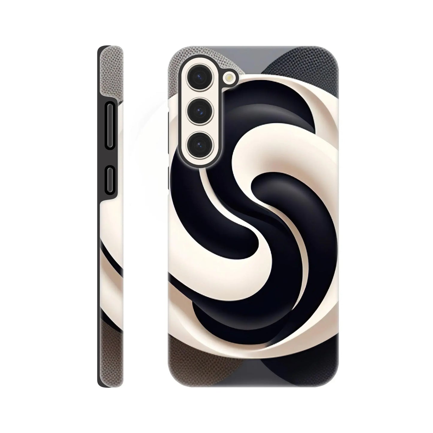 Smartphone-Hülle "Hart" - Yin Yang - Digitaler Stil, KI-Kunst, Kreative Vielfalt, Galaxy-S23-Plus - RolConArt