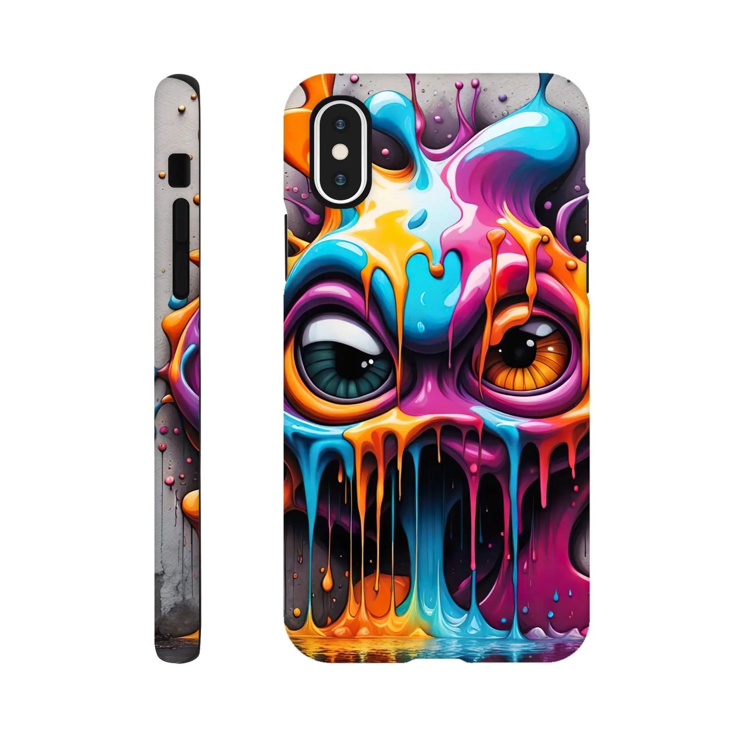 Smartphone-Hülle "Hart" - 3D Graffiti - Splash Art Stil, KI-Kunst RolConArt, Splash Art, iPhone-XS