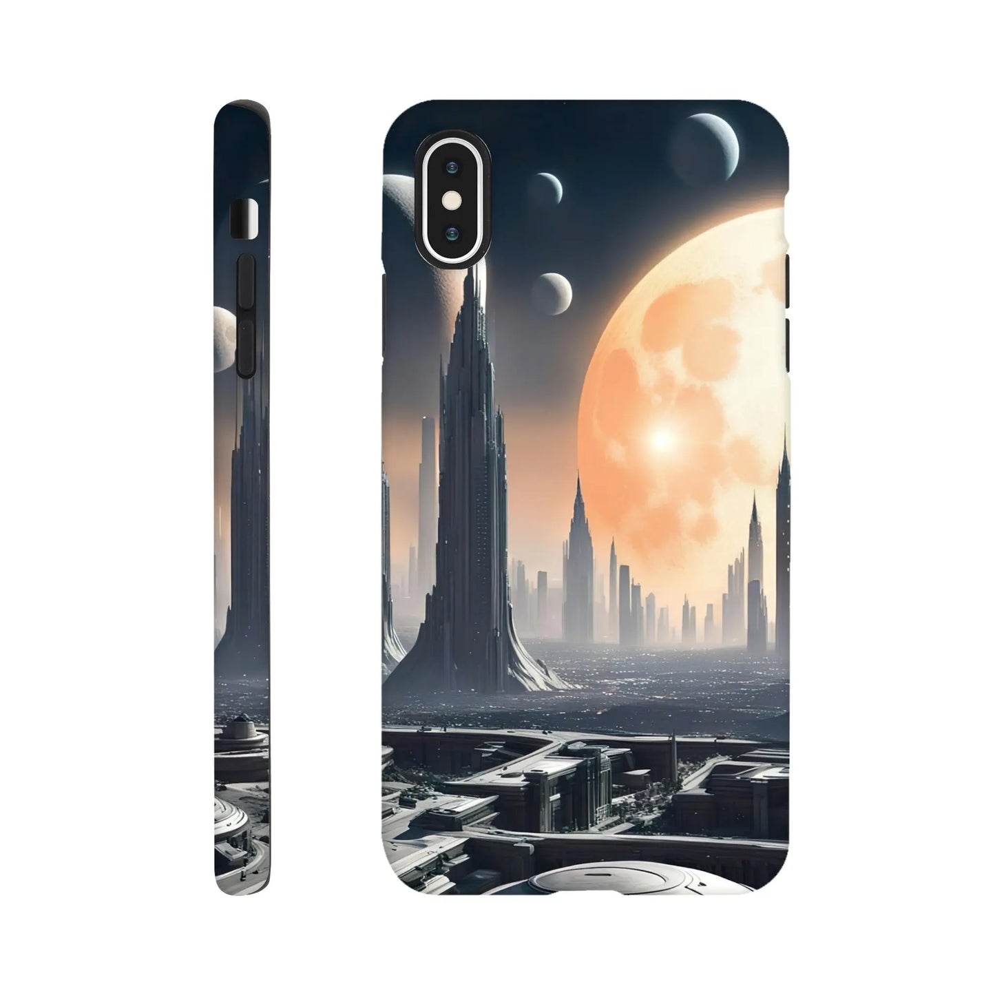 Smartphone-Hülle "Hart" - Andere Welt - Digitaler Stil, KI-Kunst RolConArt, Sci-Fi, iPhone-XS-Max