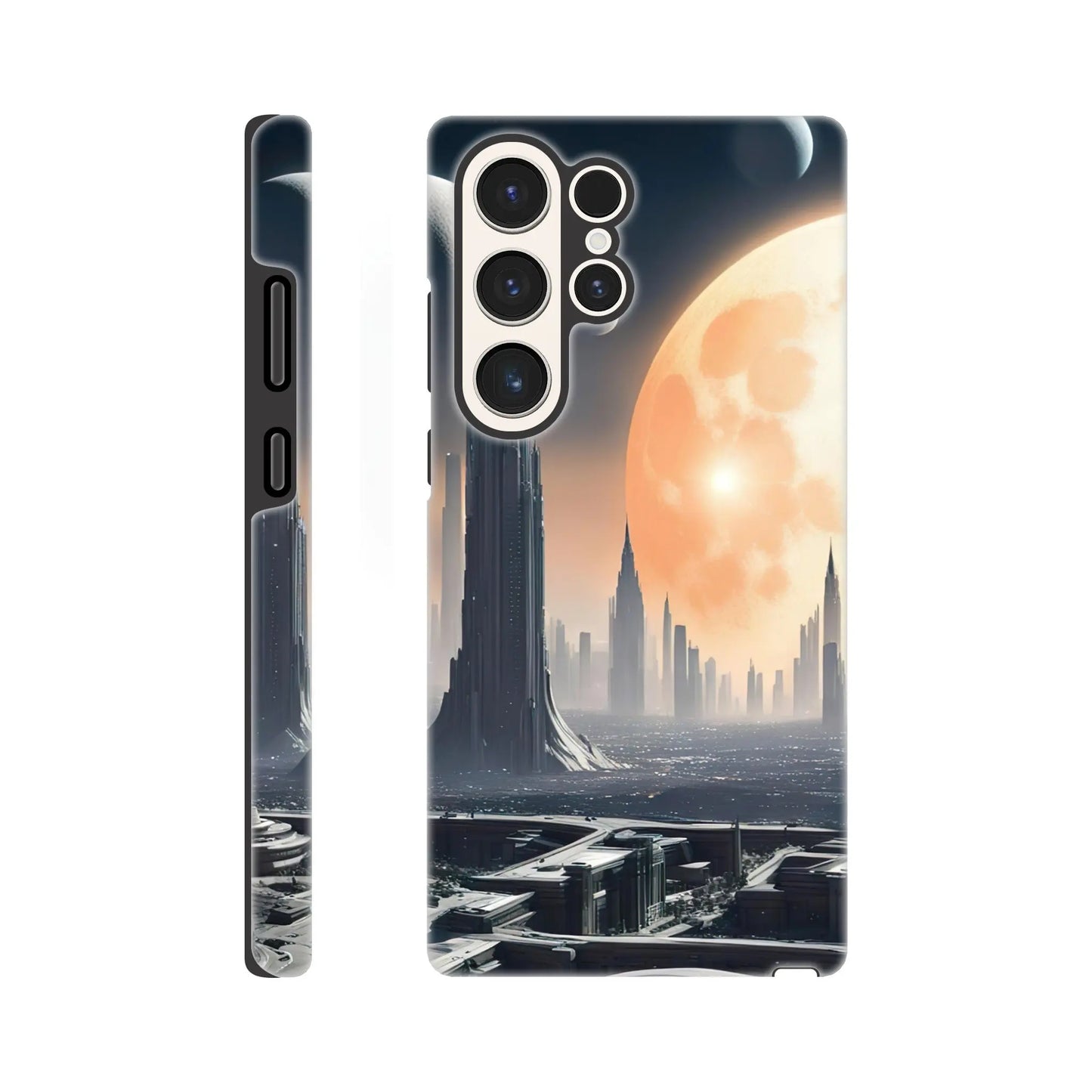 Smartphone-Hülle "Hart" - Andere Welt - Digitaler Stil, KI-Kunst RolConArt, Sci-Fi, Galaxy-S23-Ultra