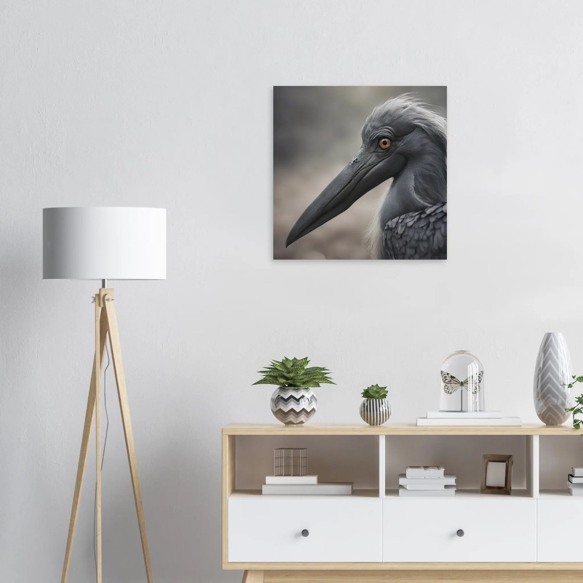 Moderner Forex-Druck - Fantasie Vogel - Foto Stil, KI-Kunst RolConArt