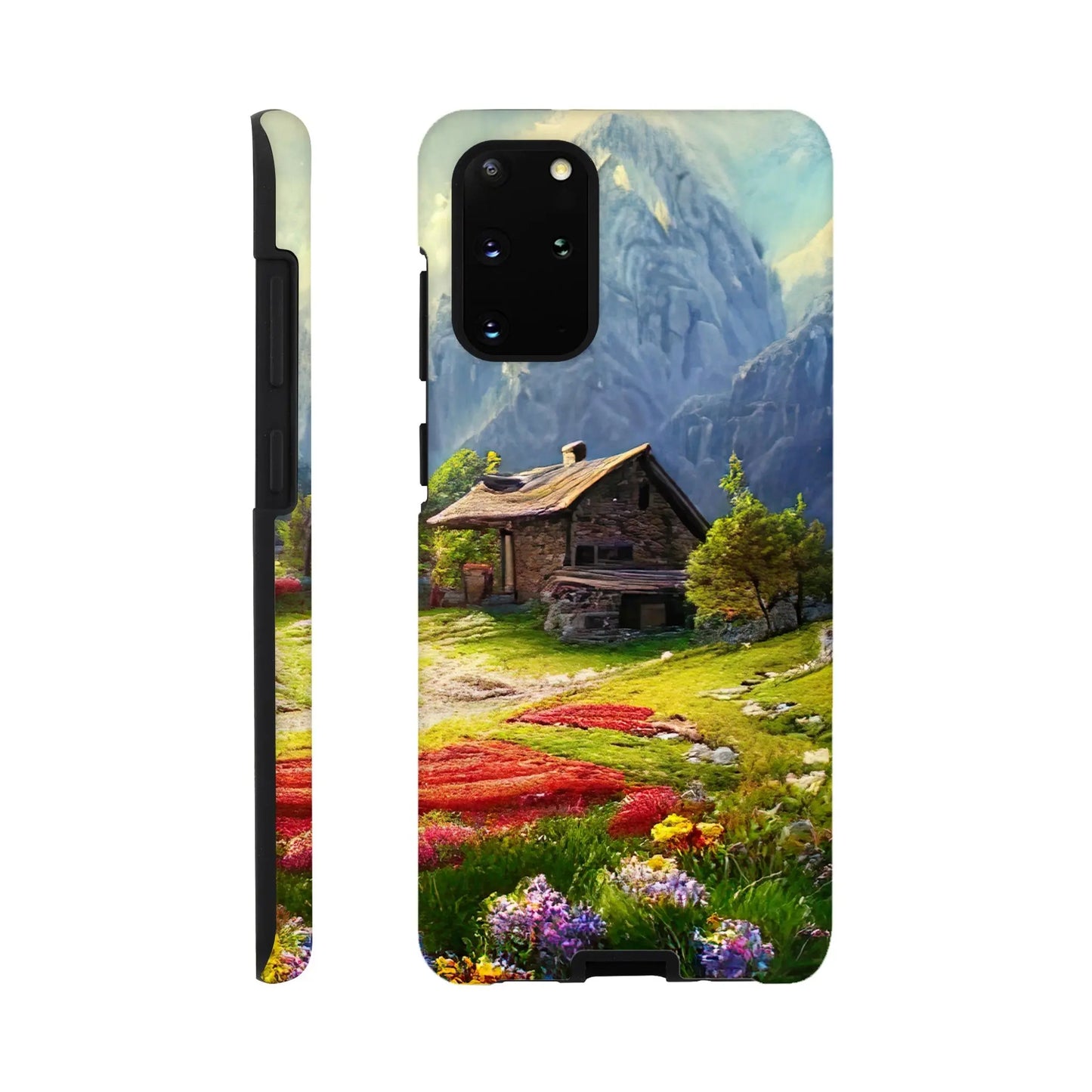 Smartphone-Hülle "Hart" - Berglandschaft - Malerischer Stil, KI-Kunst RolConArt, Landschaften, Galaxy-S20-Plus