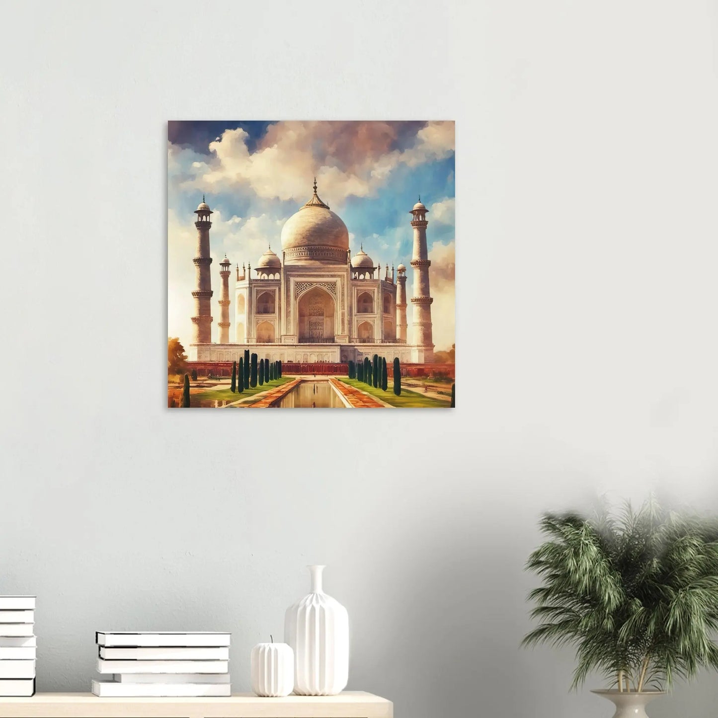 Aluminiumdruck - Taj Mahal - Digitaler Stil, KI-Kunst RolConArt