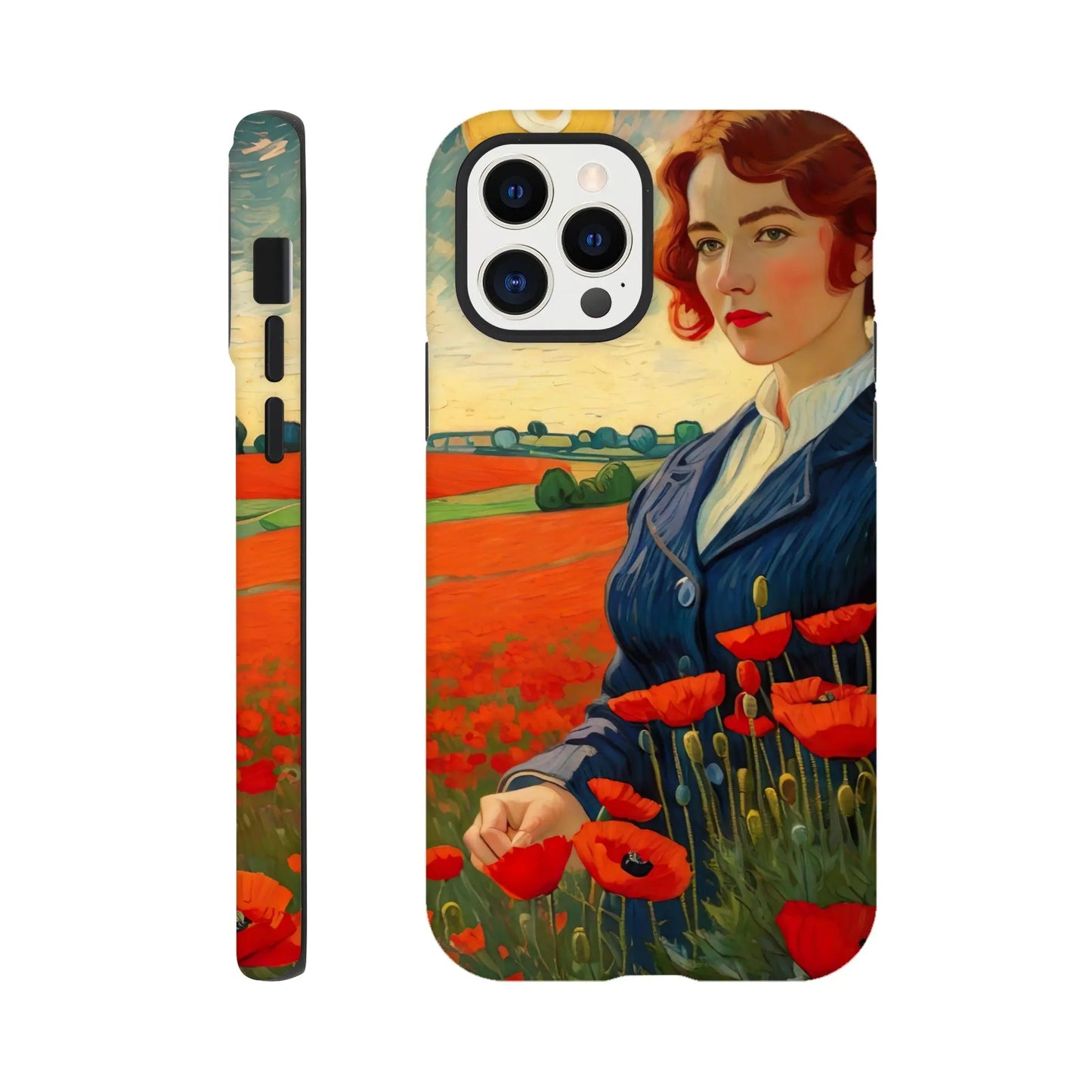 Smartphone-Hülle "Hart" - Blütezeit - Malerischer Stil, KI-Kunst RolConArt, Landschaften, iPhone-12-Pro