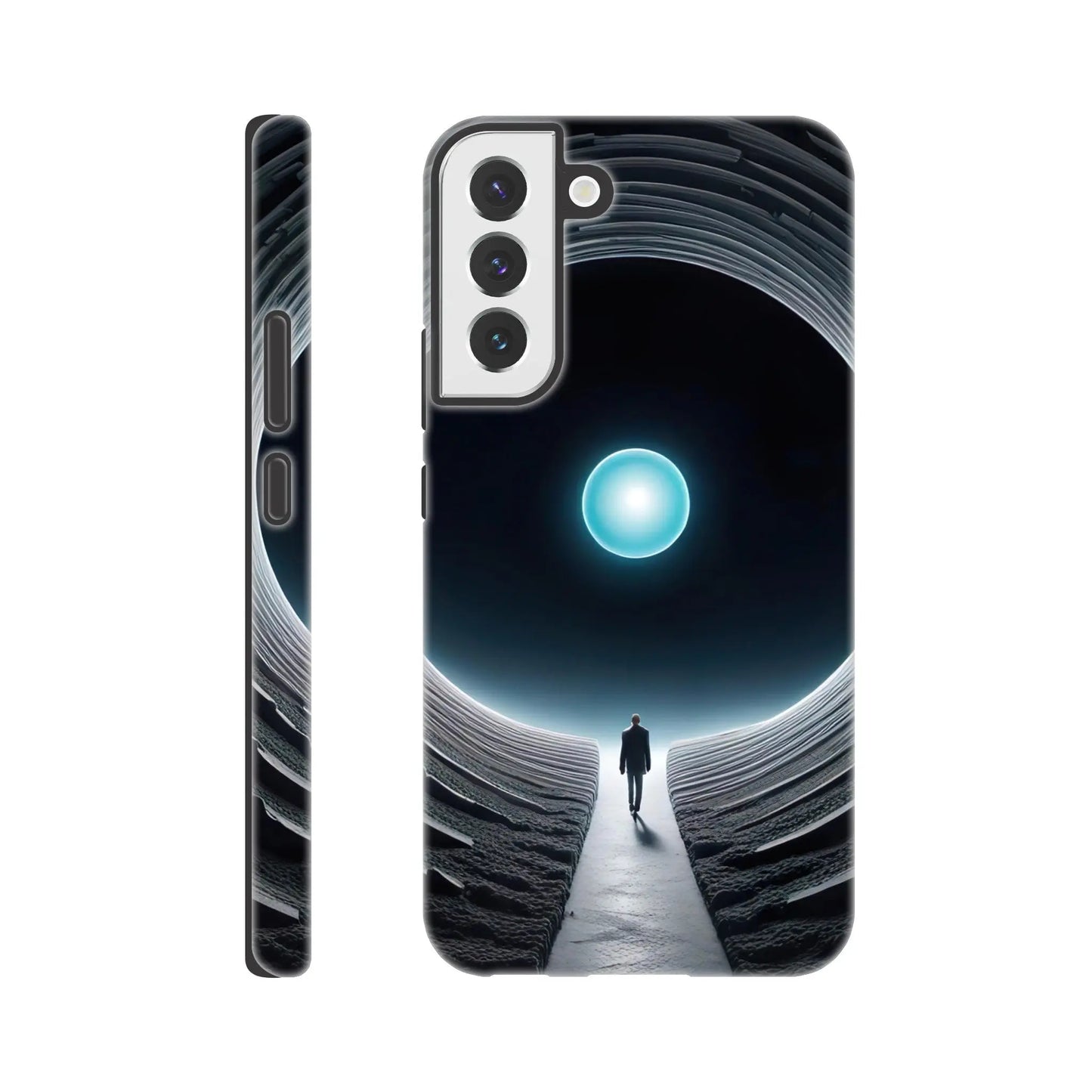 Smartphone-Hülle "Hart" - Weitblick - Digitaler Stil, KI-Kunst RolConArt, Sci-Fi, Galaxy-S22-Plus