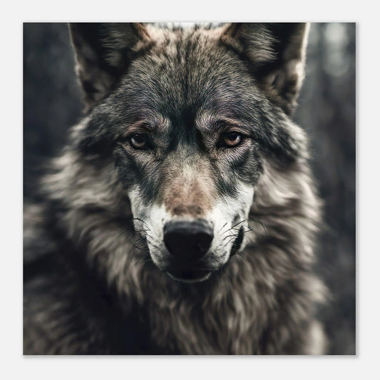 Aluminiumdruck - Wolf - Foto Stil, KI-Kunst RolConArt