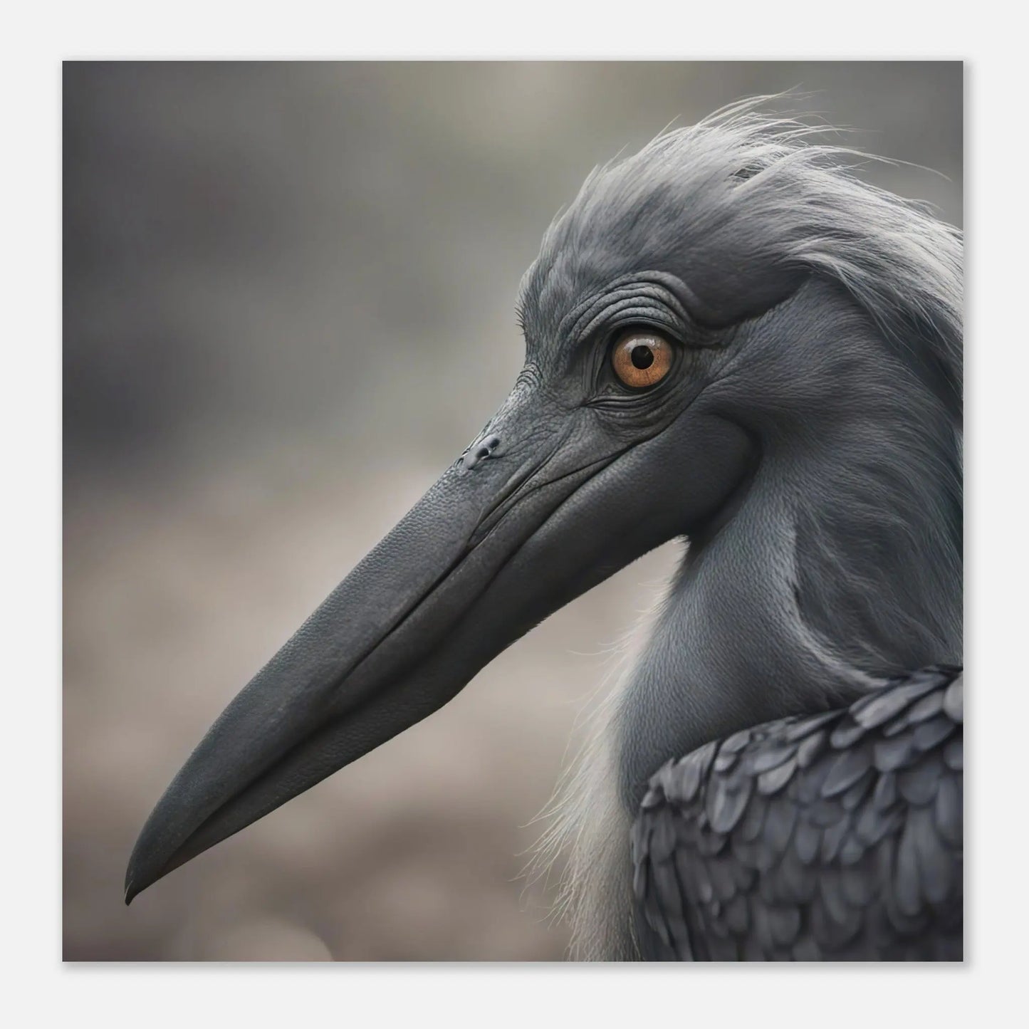 Aluminiumdruck - Fantasie Vogel - Foto Stil, KI-Kunst RolConArt