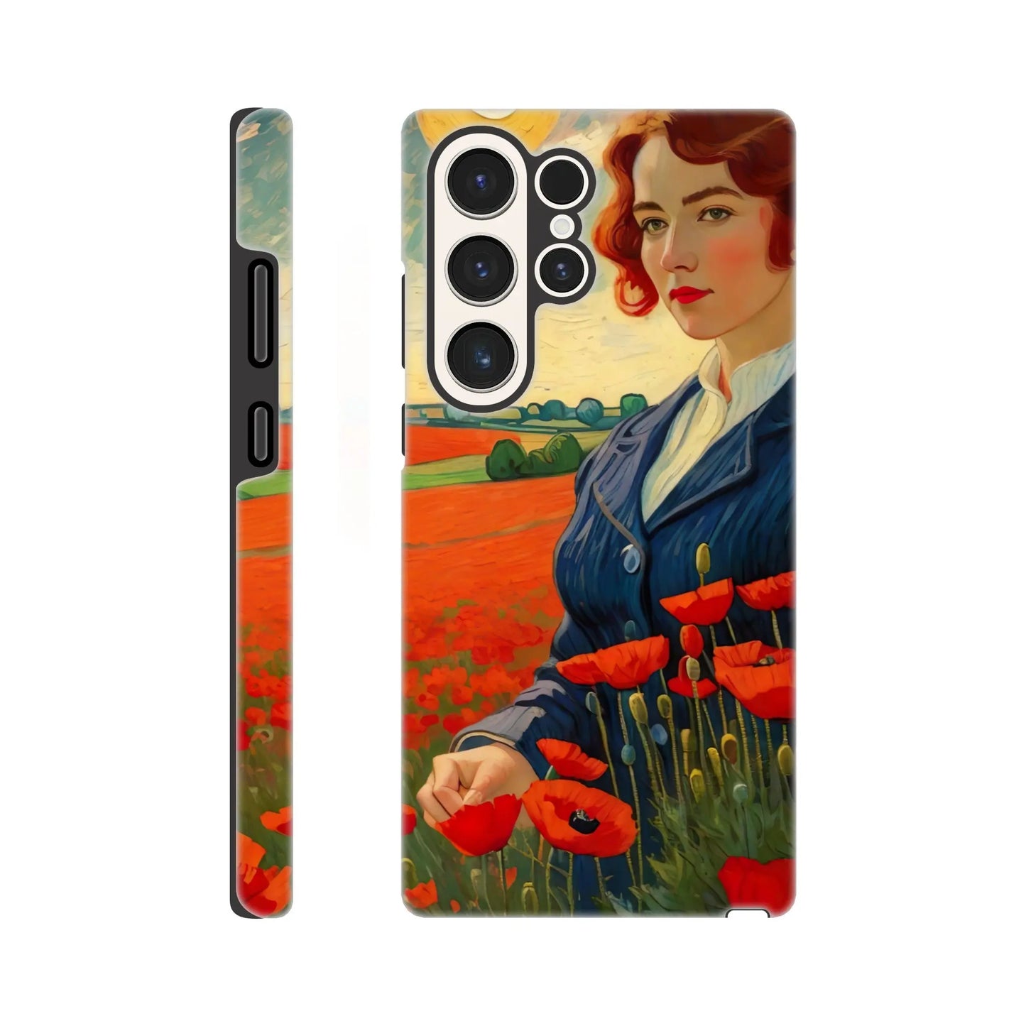 Smartphone-Hülle "Hart" - Blütezeit - Malerischer Stil, KI-Kunst RolConArt, Landschaften, Galaxy-S23-Ultra