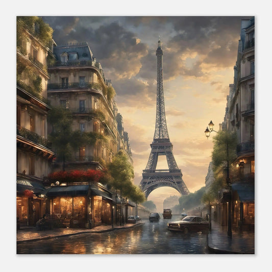 Aluminiumdruck - Eiffelturm - Digitaler Stil, KI-Kunst RolConArt