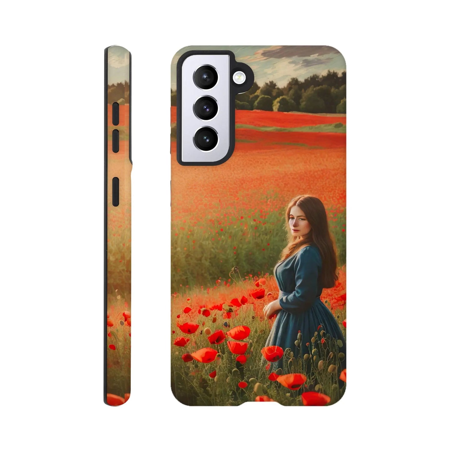 Smartphone-Hülle "Hart" - Blütezeit - Malerischer Stil, KI-Kunst RolConArt, Landschaften, Galaxy-S21