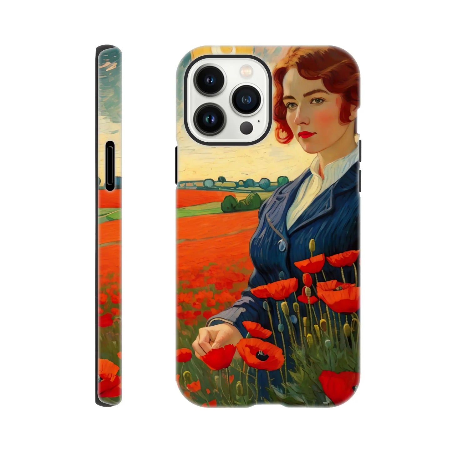 Smartphone-Hülle "Hart" - Blütezeit - Malerischer Stil, KI-Kunst RolConArt, Landschaften, iPhone-13-Pro-Max