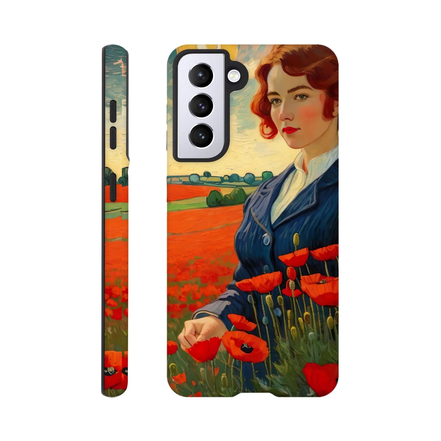 Smartphone-Hülle "Hart" - Blütezeit - Malerischer Stil, KI-Kunst RolConArt, Landschaften, Galaxy-S21