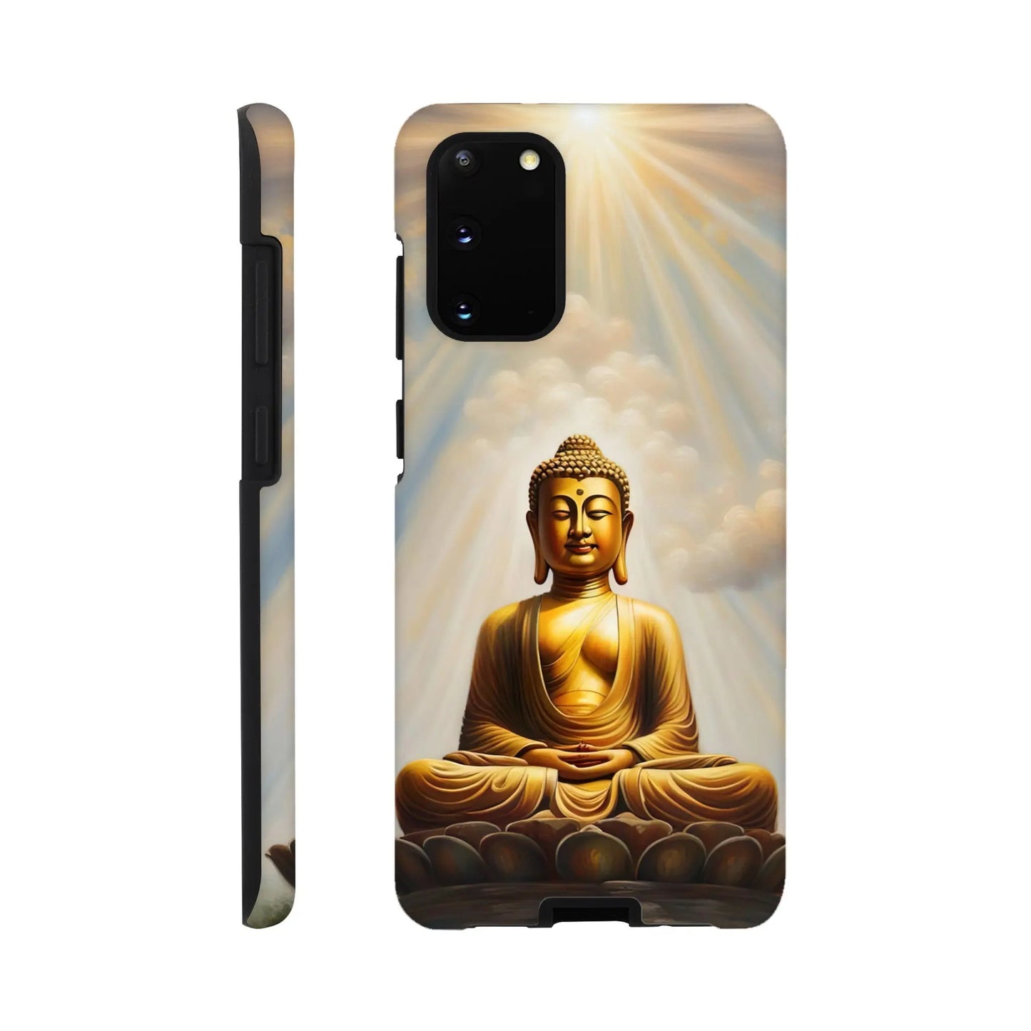 Smartphone-Hülle "Hart" - Buddha - Malerischer Stil, KI-Kunst RolConArt, Spirituelle Vielfalt, Galaxy-S20