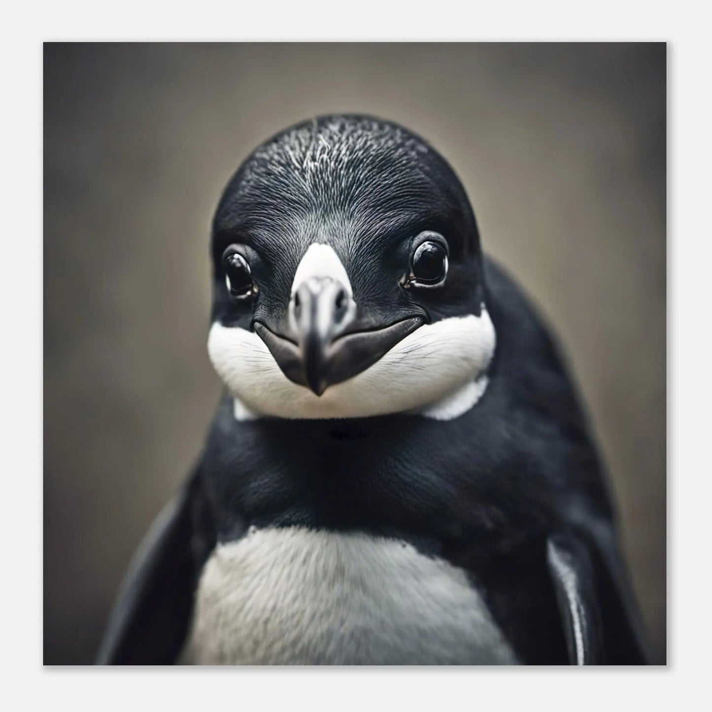 Moderner Forex-Druck - Pinguin - Foto Stil, KI-Kunst RolConArt