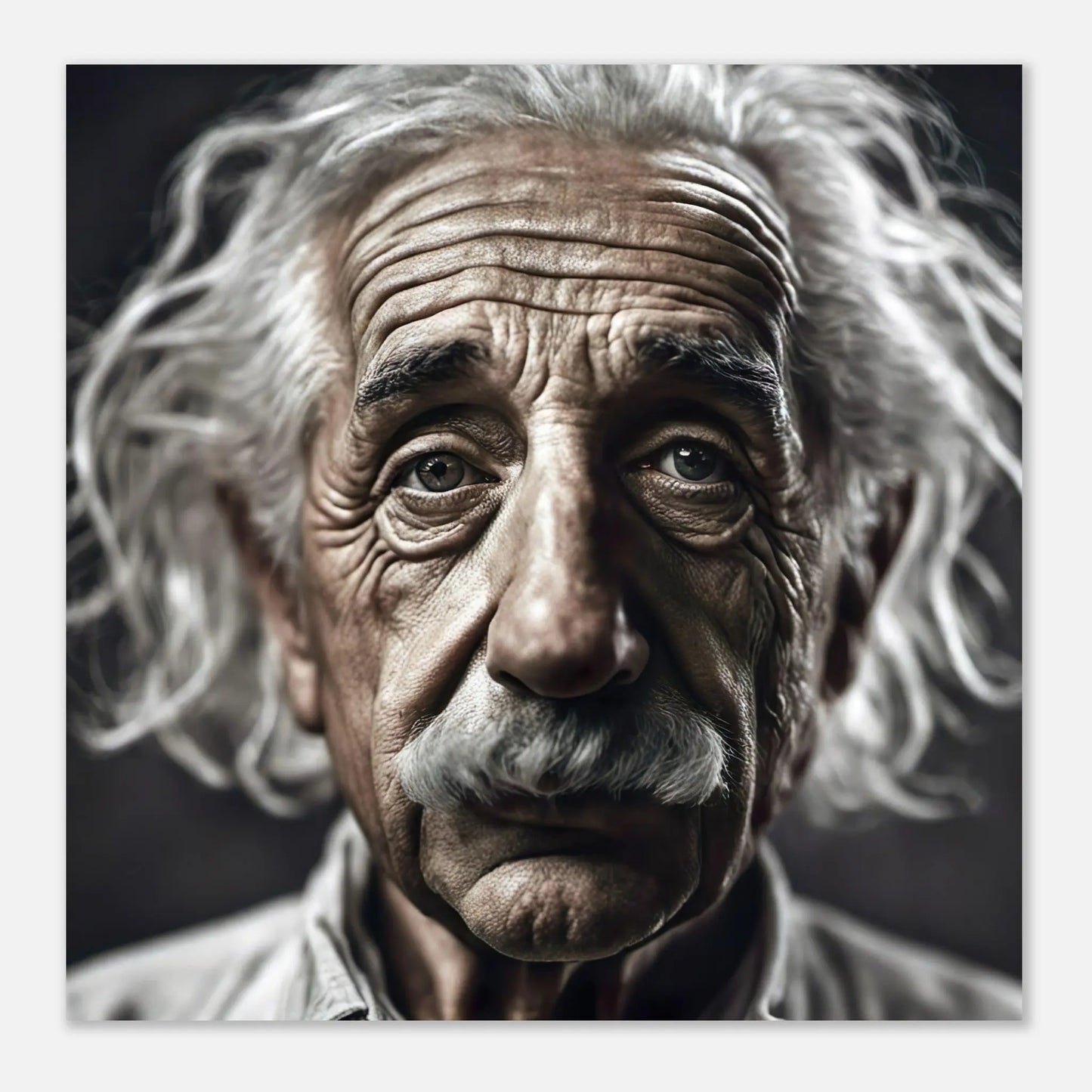 Aluminiumdruck - Albert Einstein - Foto Stil, KI-Kunst RolConArt