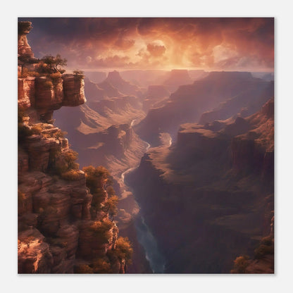 Aluminiumdruck - Grand Canyon - Digitaler Stil, KI-Kunst RolConArt