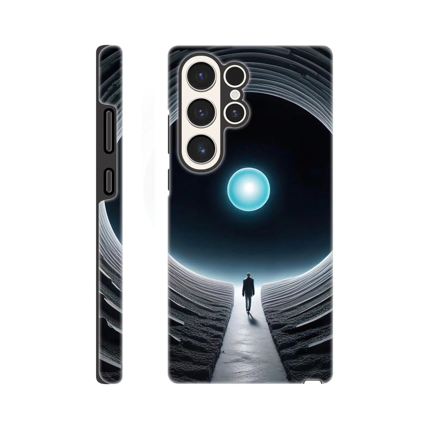 Smartphone-Hülle "Hart" - Weitblick - Digitaler Stil, KI-Kunst RolConArt, Sci-Fi, Galaxy-S23-Ultra