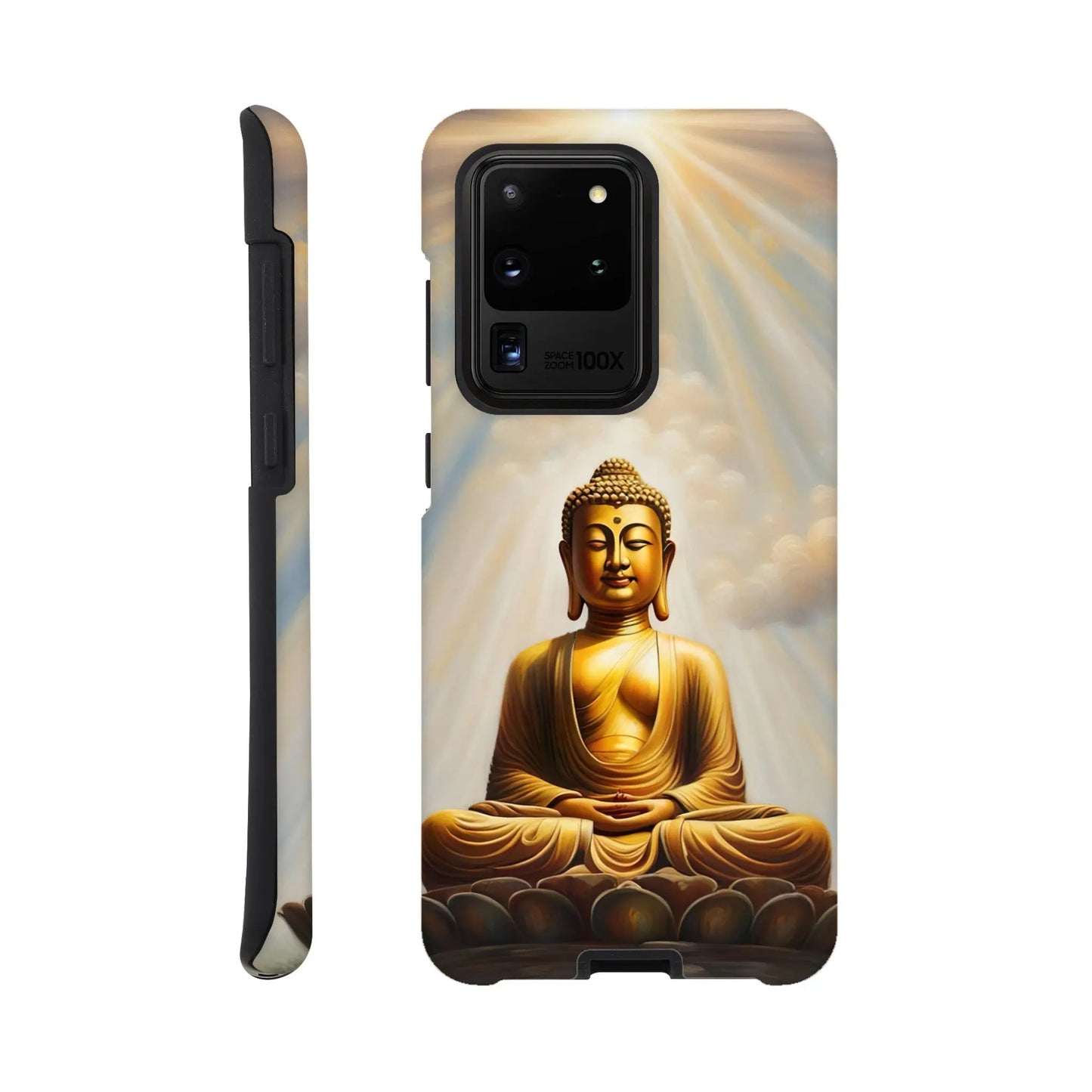 Smartphone-Hülle "Hart" - Buddha - Malerischer Stil, KI-Kunst RolConArt, Spirituelle Vielfalt, Galaxy-S20-Ultra