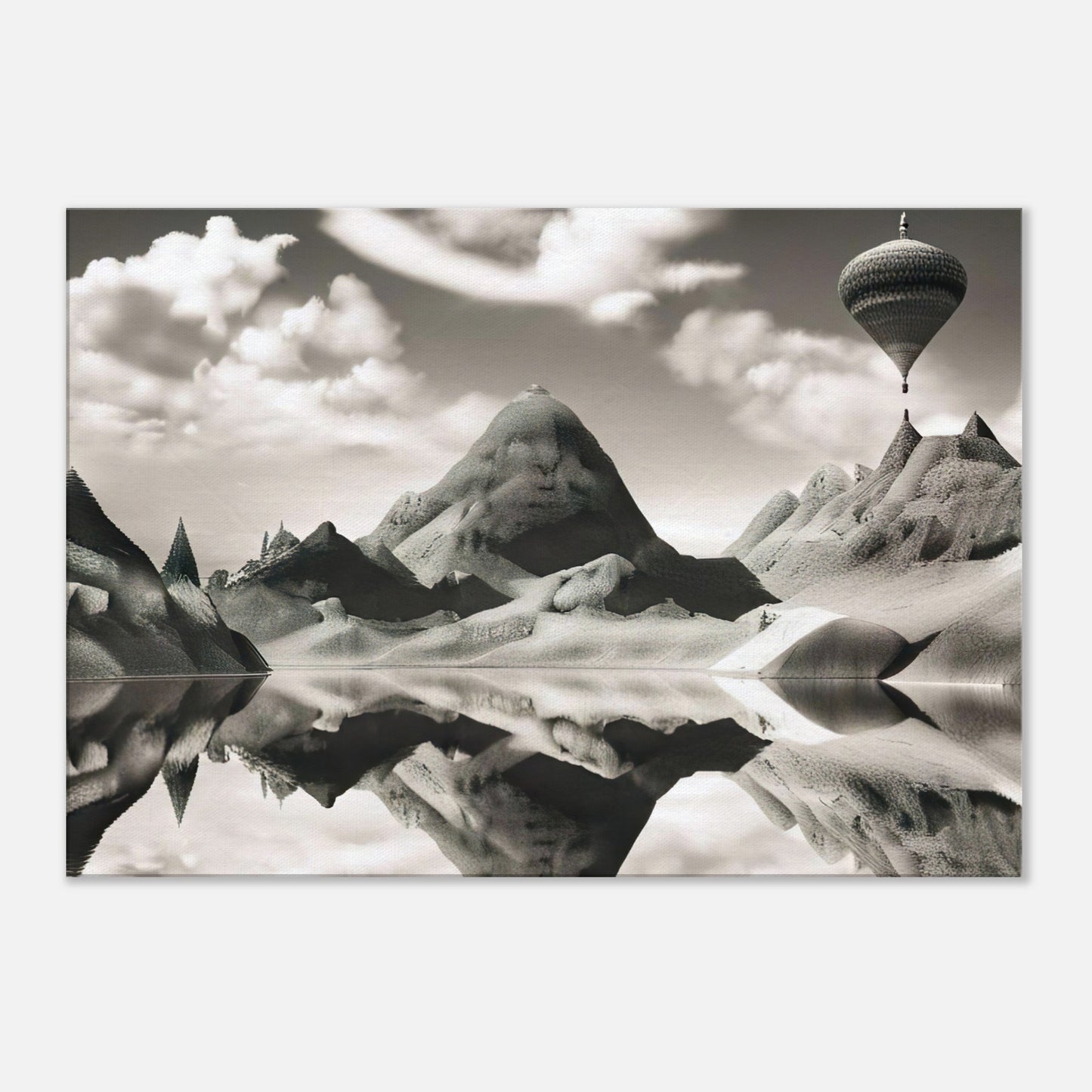 Leinwandbild - Surreale Landschaft - Digitaler Stil, KI-Kunst - RolConArt, Surreale Landschaften, 70x100-cm-28x40