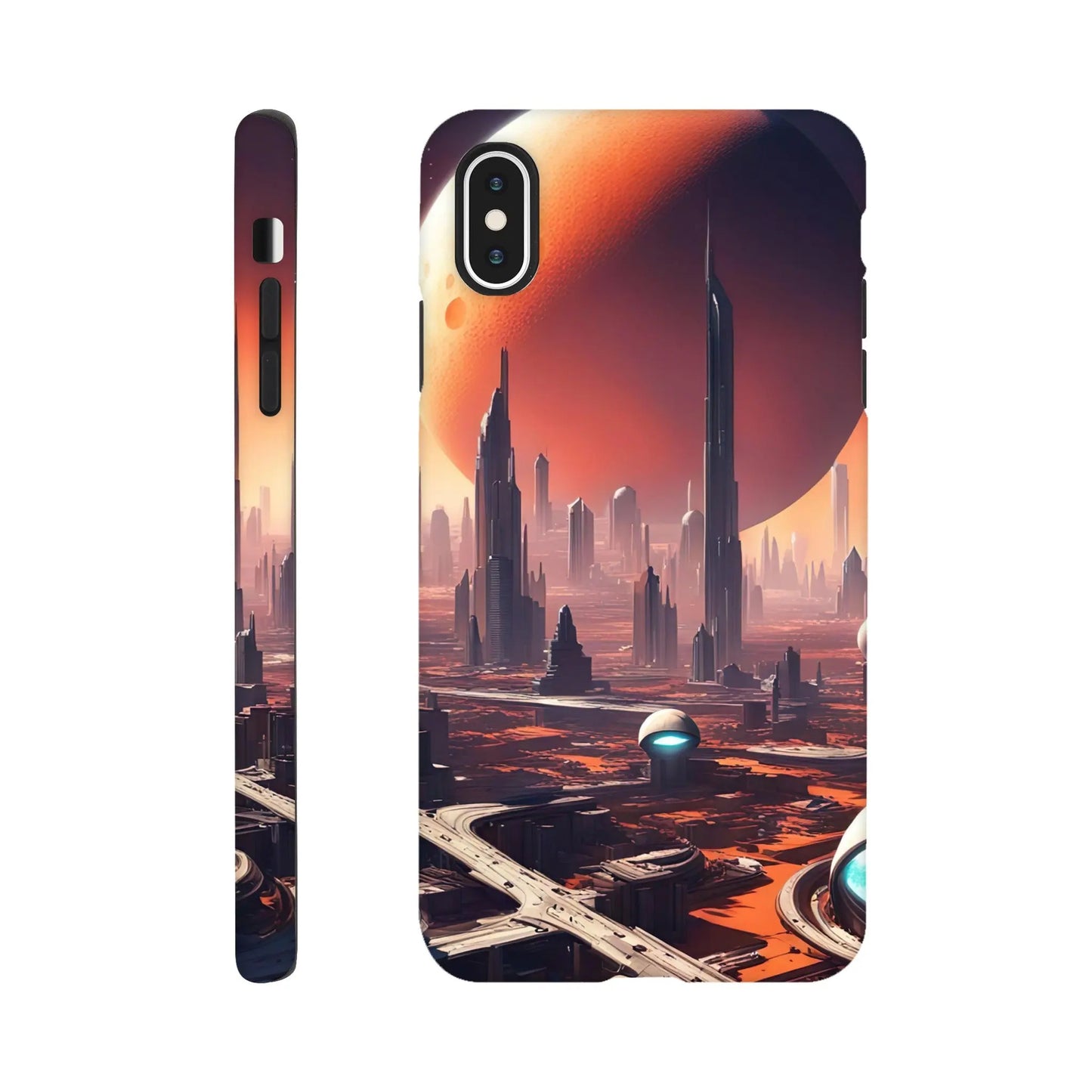 Smartphone-Hülle "Hart" - Andere Welt - Digitaler Stil, KI-Kunst RolConArt, Sci-Fi, iPhone-XS-Max