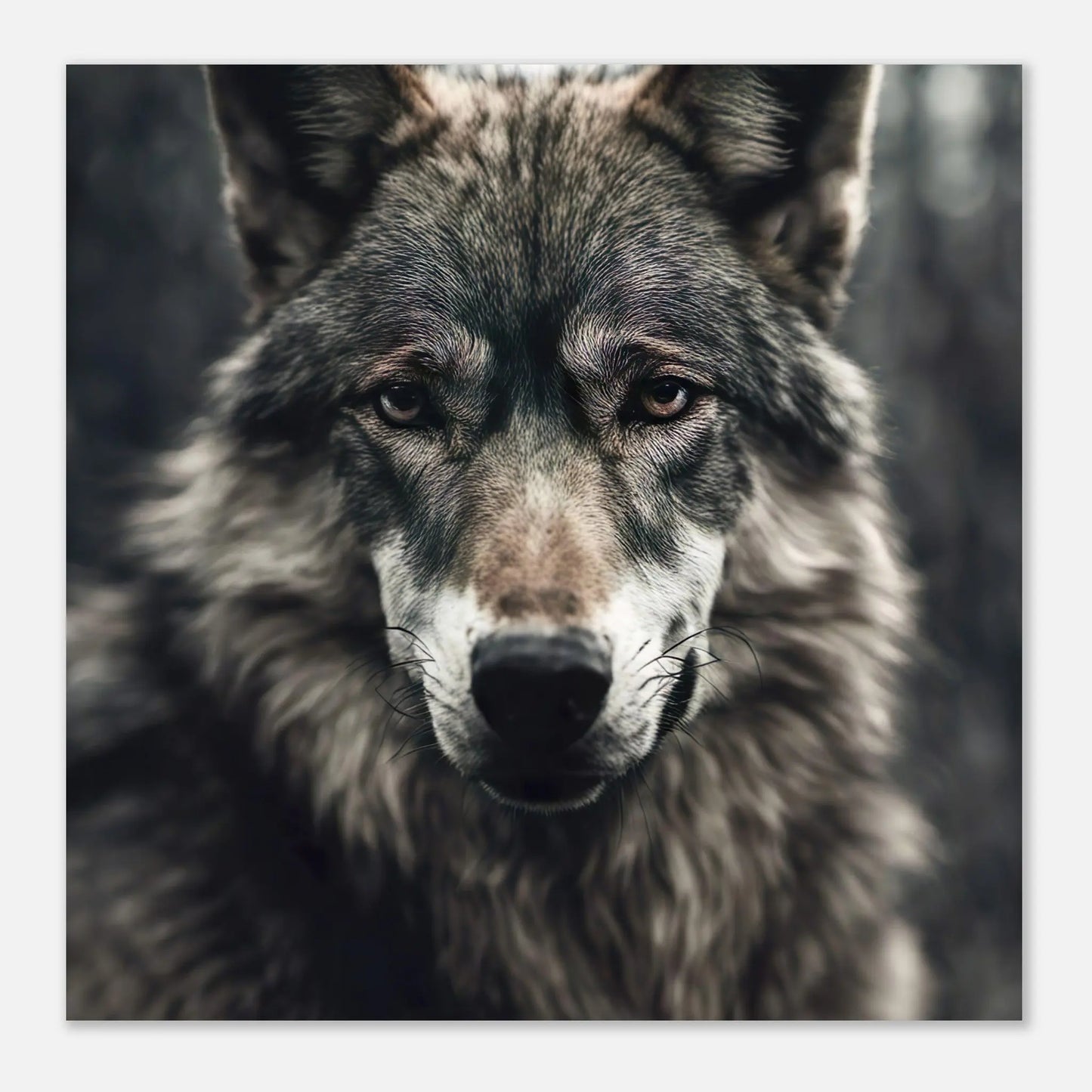 Moderner Forex-Druck - Wolf - Foto Stil, KI-Kunst RolConArt